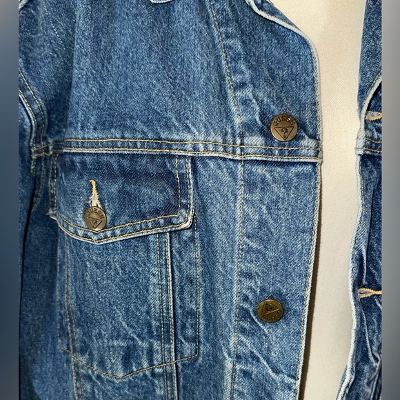 Georges Marciano for Guess • Vtg Denim Jean Jacket • Men’s sz M • Style 10807 - Picture 3 of 14